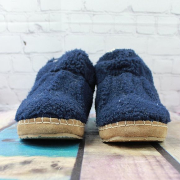 LL BEAN Pile Fleece Cozy Bootie Slippers Size 8 - Picture 4 of 9